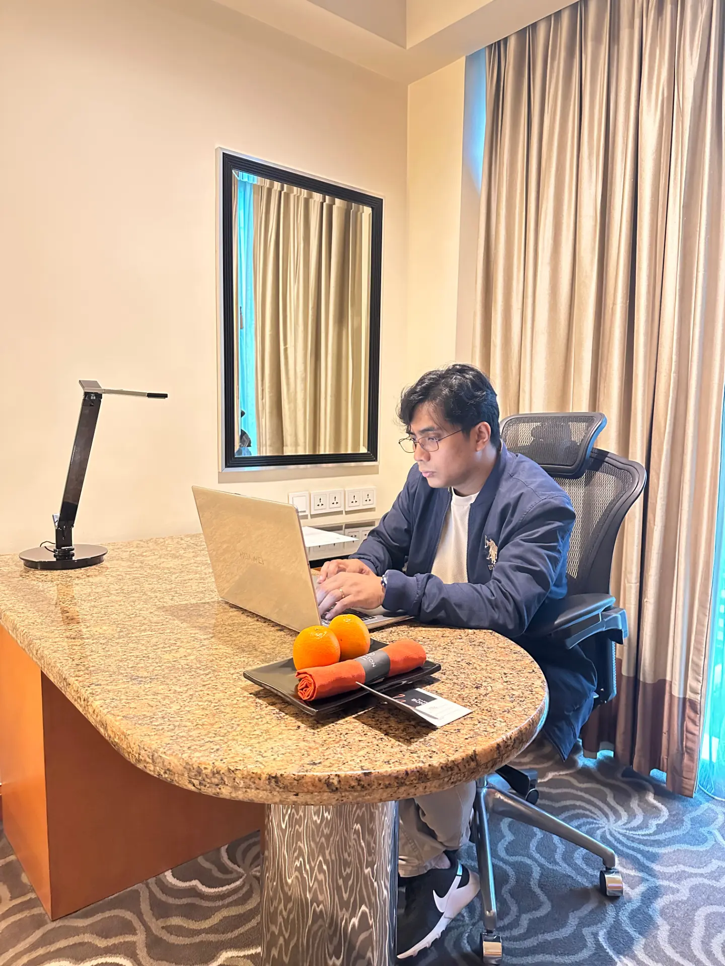 Team member organizing business operations on a laptop